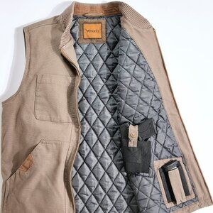 Concealed Carry Canvas Vest - Black | XLT